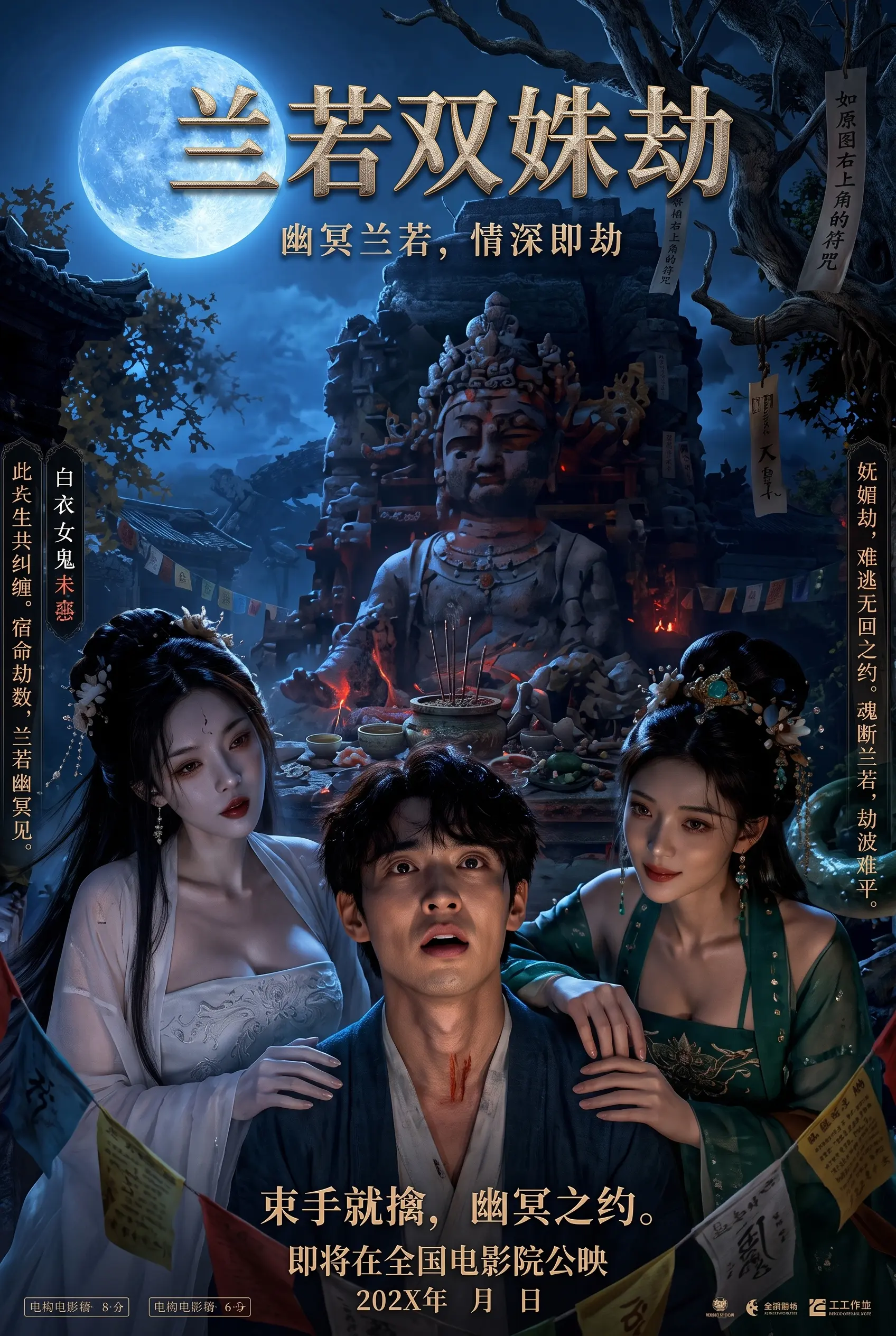 Twin Beauties of Lanruo Temple